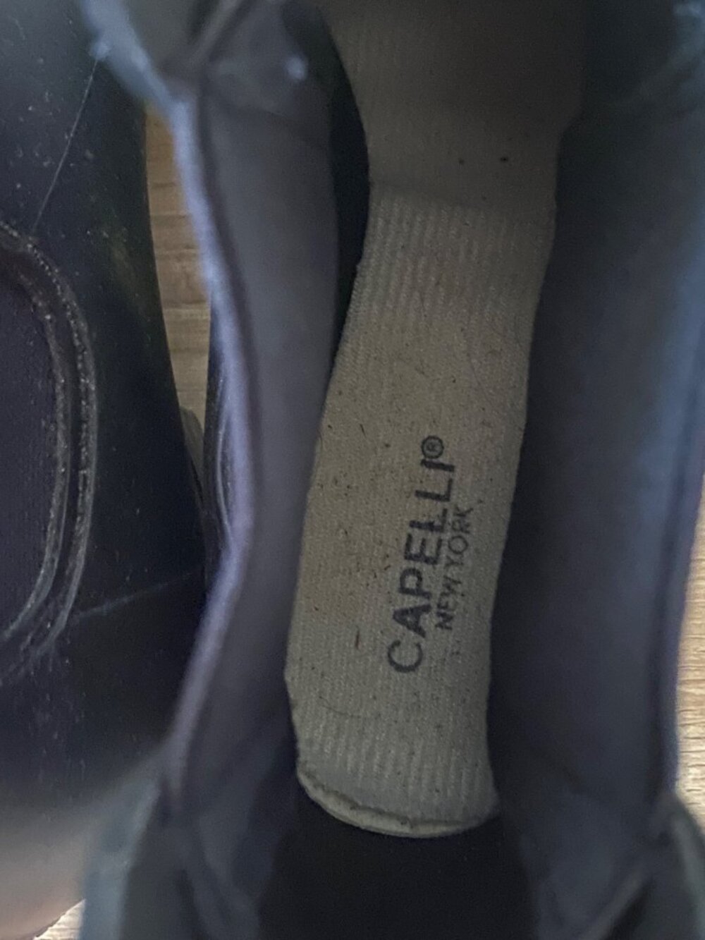 Capelli New York Women's Black Rubber Chelsea Rain Boots Size 8 - Picture 7 of 8